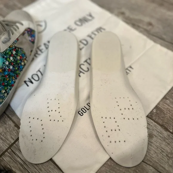 Golden Goose Multicolor tye dye and Crystal Superstars size 37 - Picture 10 of 12